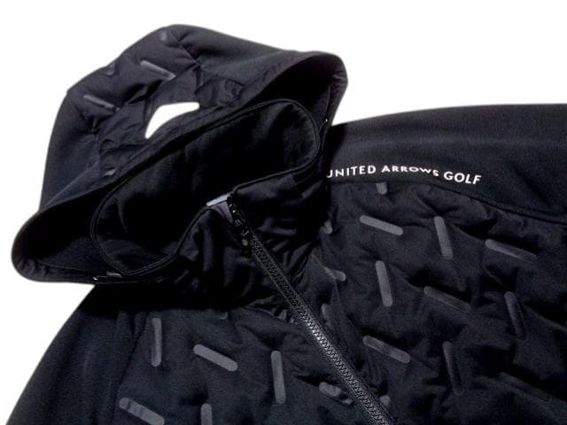 ユナイテッドアローズゴルフ コンビフーディーブルゾン キルティング 中綿