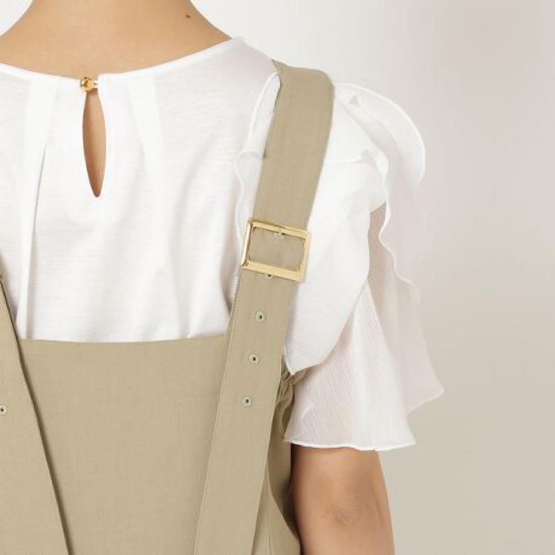 RoseTiara フレアジャンパースカート　ベージュ　46