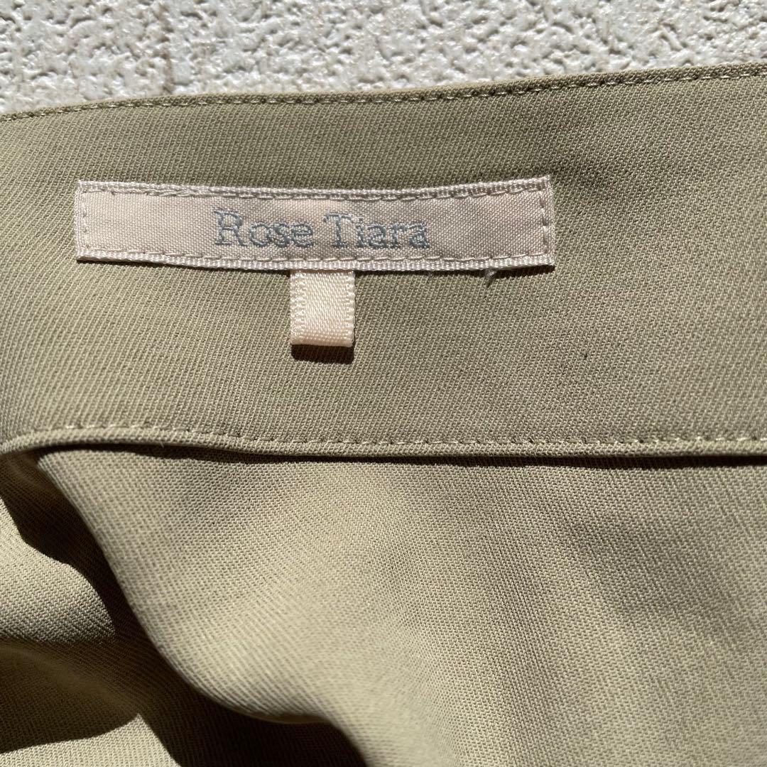 RoseTiara フレアジャンパースカート　ベージュ　46