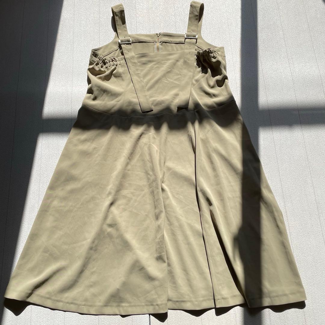 RoseTiara フレアジャンパースカート　ベージュ　46