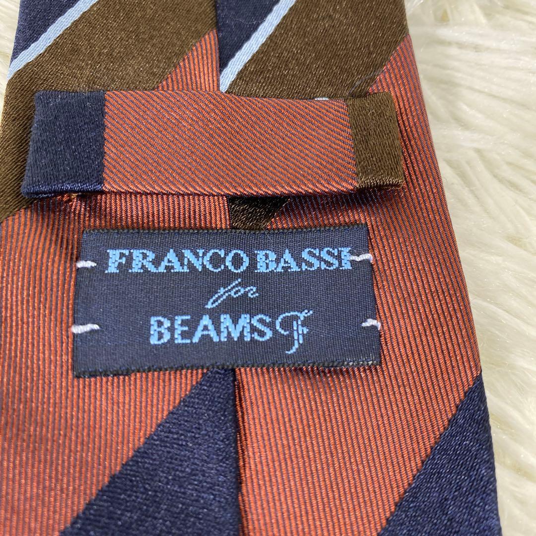 『franco bassi for BEAMS F』イタリア製 シルク ネクタイ