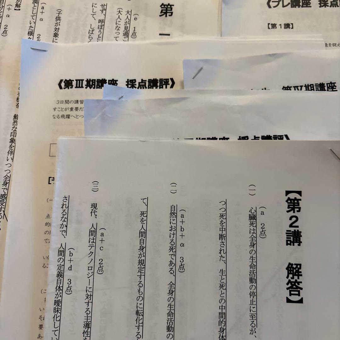 東進特進コース 東大現代文講座　教材　林修先生