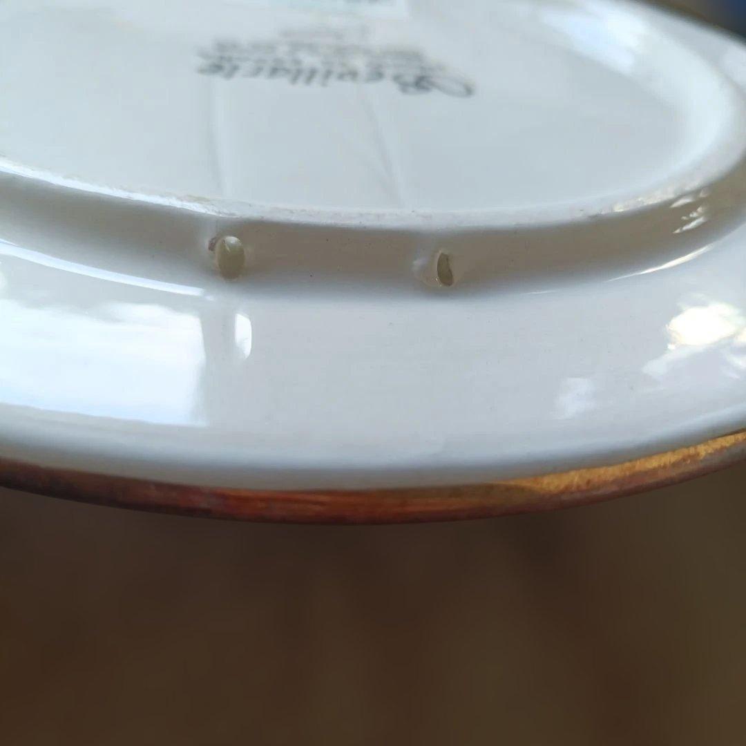 ❦セビリア焼　陶器プレート　タイル　壁掛け　飾り　鍋敷き　スタンド付