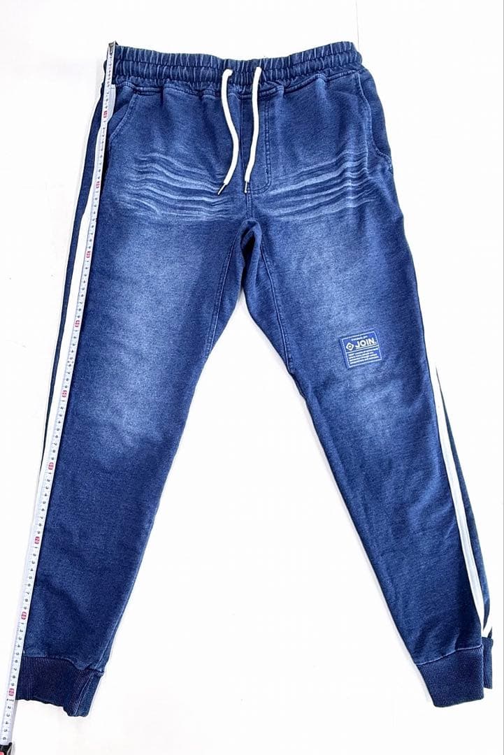 JOIN. サイドラインデニムパンツ 濃インディゴ 青タグ Lサイズ ジョイン