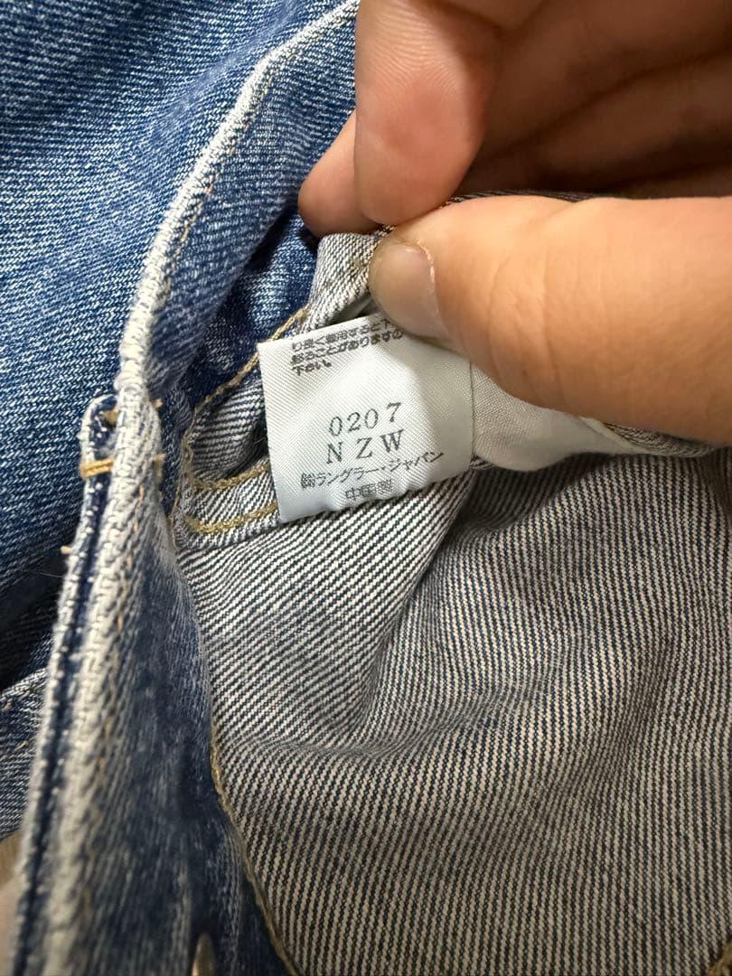 Wrangler ラングラー　デニムジャケット　Gジャンコーデュロイ襟　M