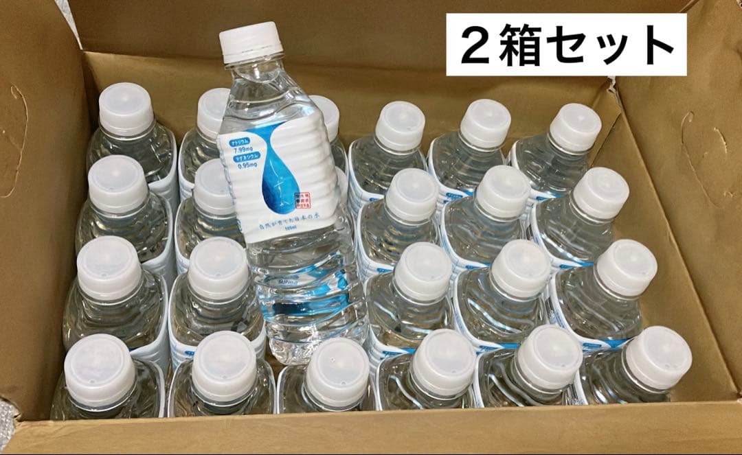 しずか　天然水　自然が育てた日本の水　高ミネラル水　500ml×24本　×２箱