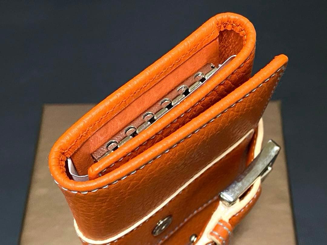 未使用 ロエベ アナグラム キーケース キーホルダー 鍵 6連 レザー 本革