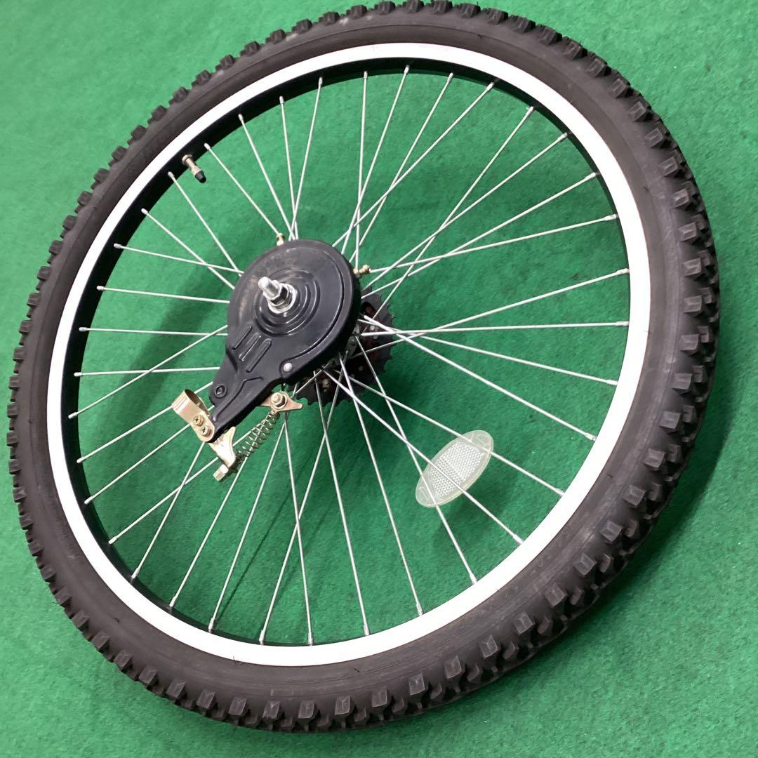 アルミリム　後輪 24x1.95 タイヤ付 外装6段 24インチ　リア