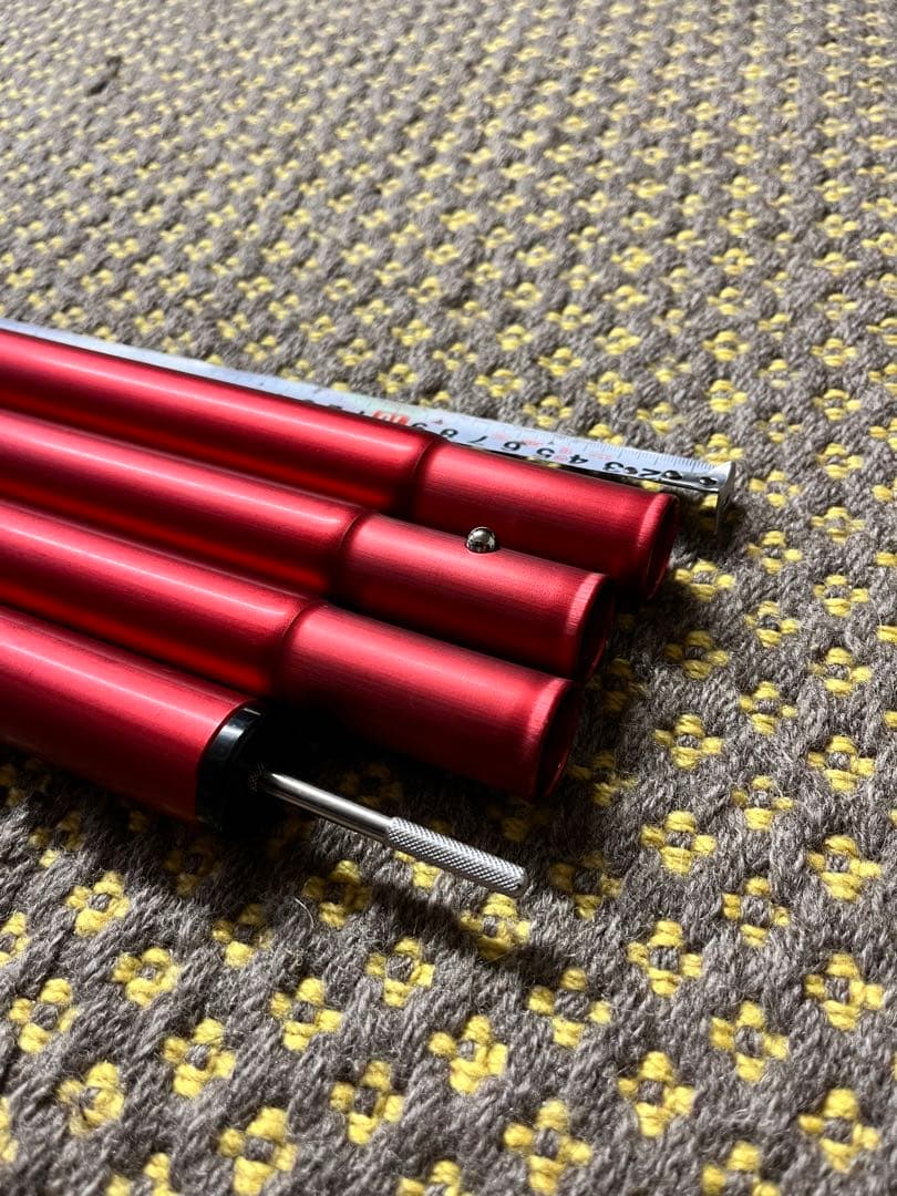  Peak スノーピーク ウイングポール レッド 280cm