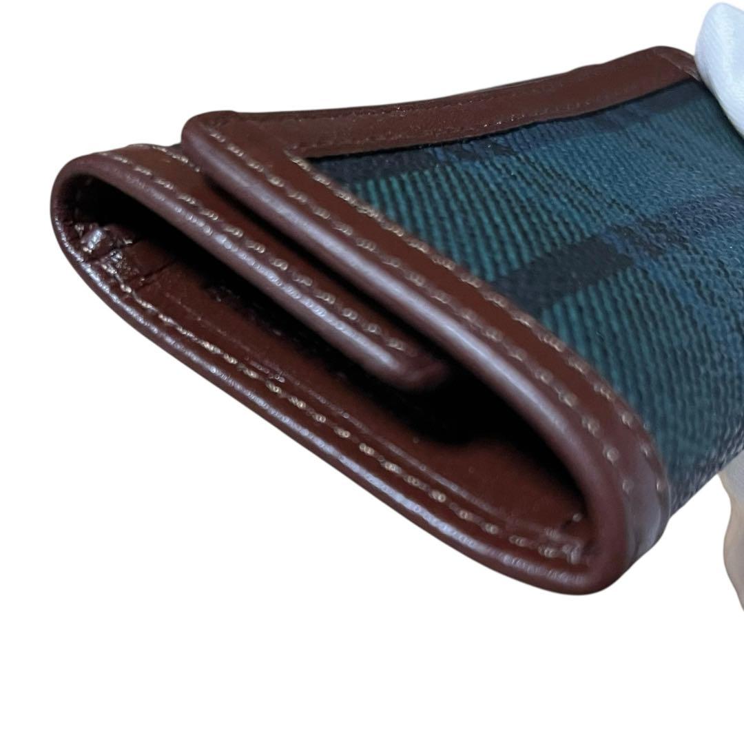 未使用✨ポロラルフローレン　6連キーケース　箱入り　チェック　レザー