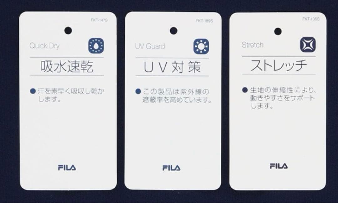 No.803 FILA ラケットDesignが可愛いゲームシャツ☆NAVY☆