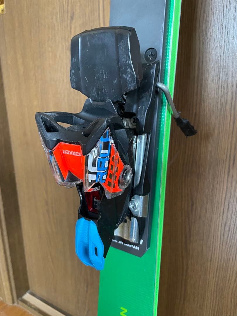 スキー板(オガサカTC-MS) 167cm グリーン　ビンディング付き