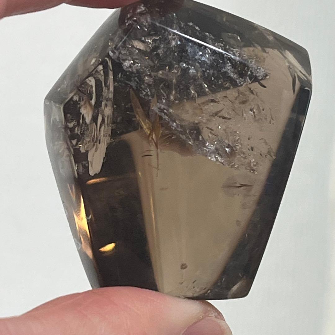 【天然石】スモーキー(ゼウス)シトリンクォーツ 専用箱付き 78.5g