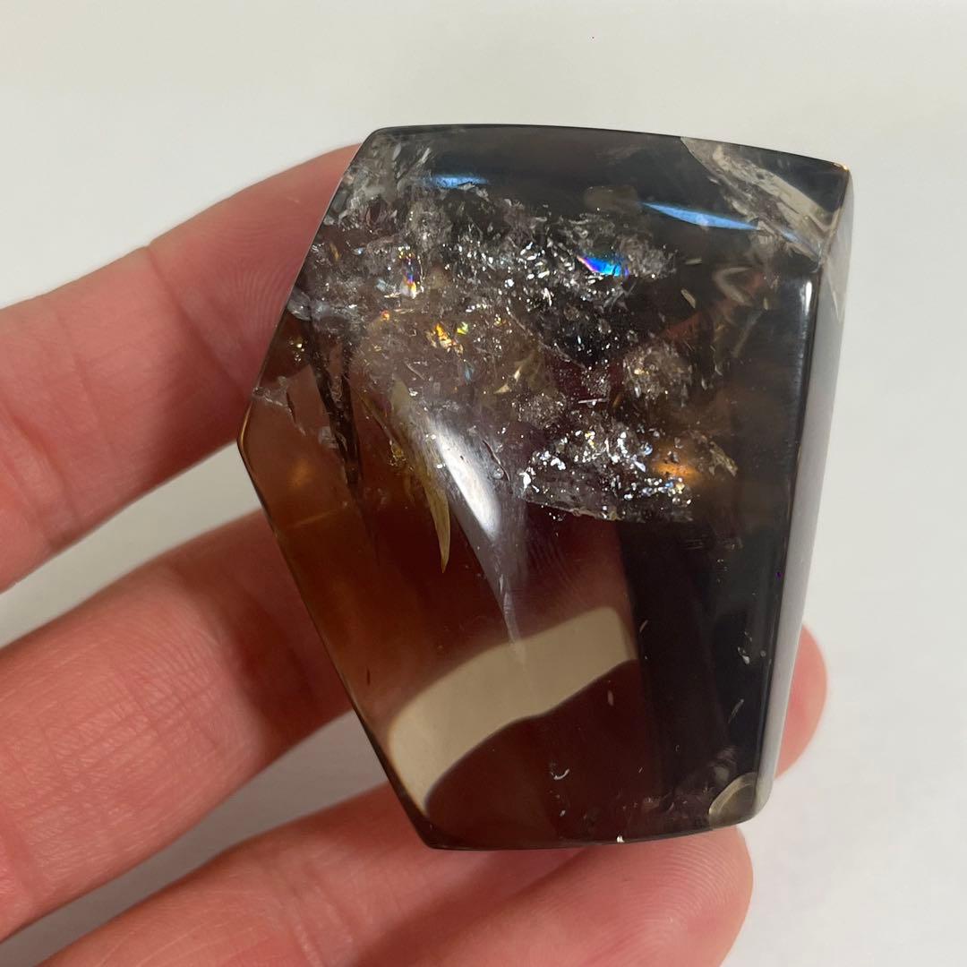 【天然石】スモーキー(ゼウス)シトリンクォーツ 専用箱付き 78.5g