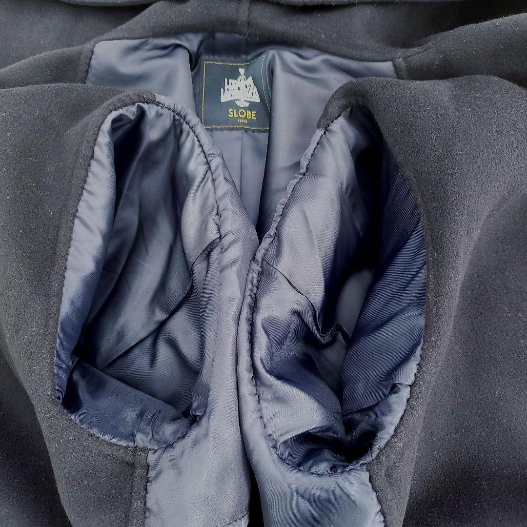 スローブイエナ ハミルトンダブルフェイスフードコート ウールリバー ネイビー