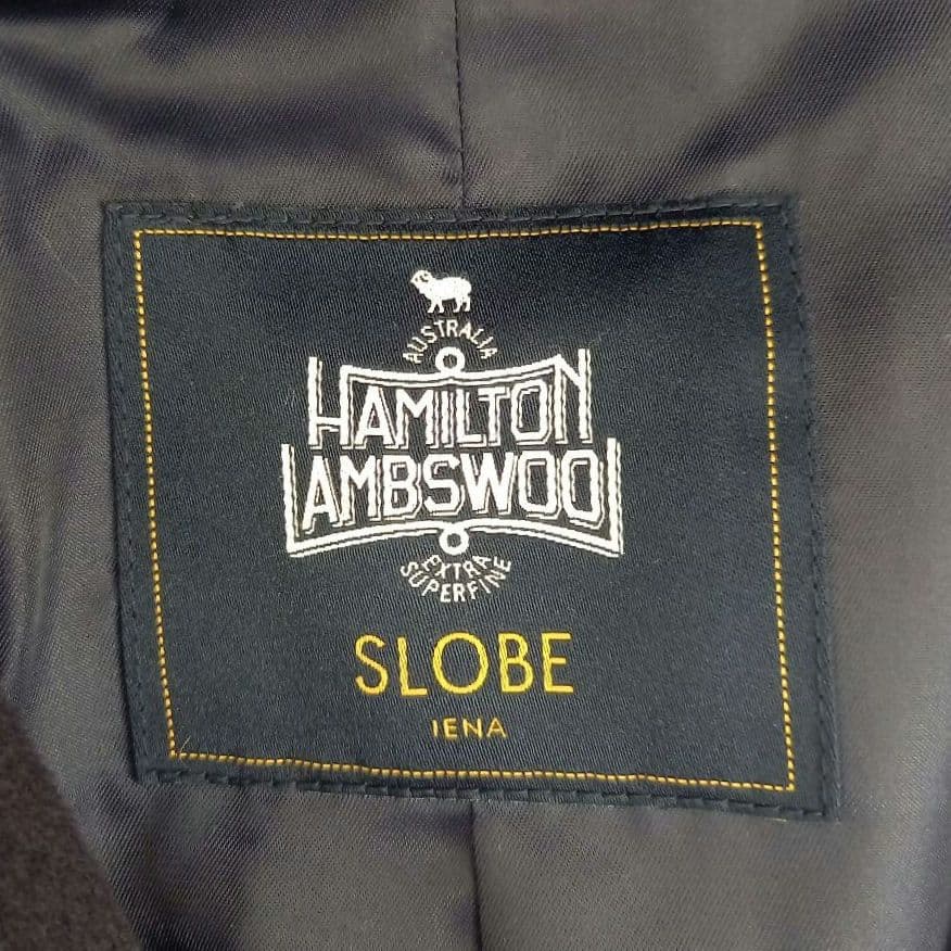 スローブイエナ ハミルトンダブルフェイスフードコート ウールリバー ネイビー