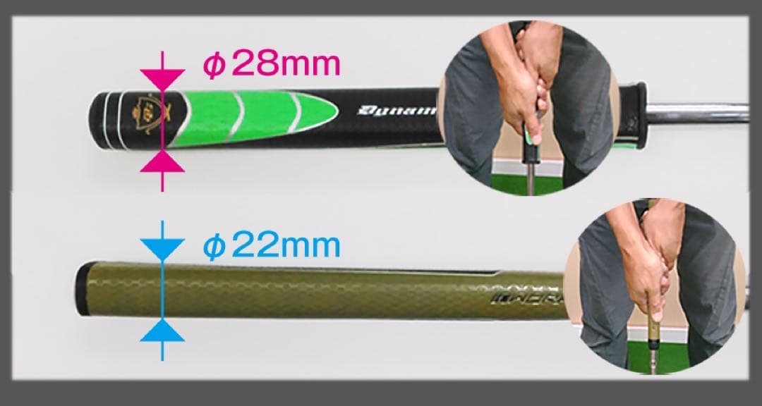 新品が激安！極太グリップ＆大型ヘッドの安定感抜群のカッコいいダイナミクスパター