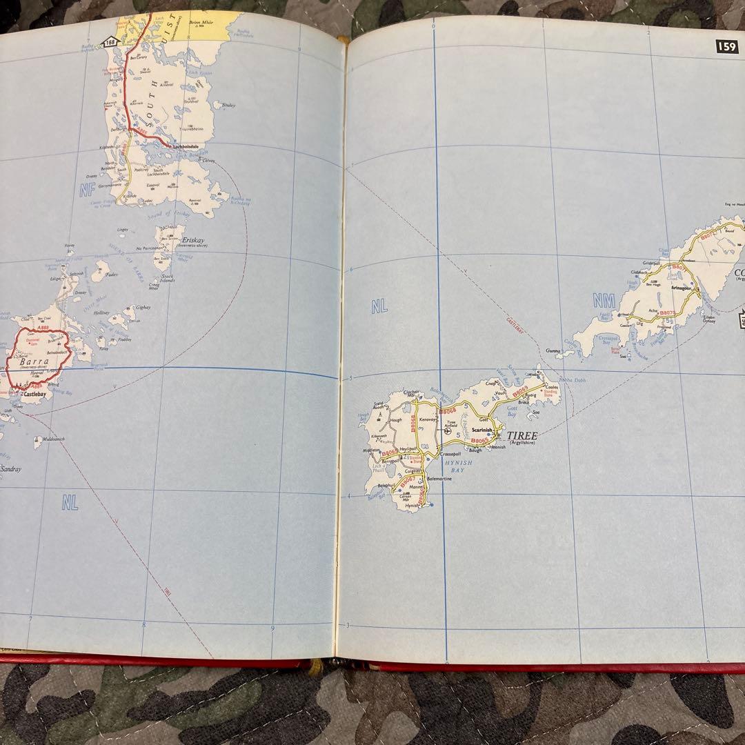 1973年Great Britain Road Atlas AA 洋書　地図