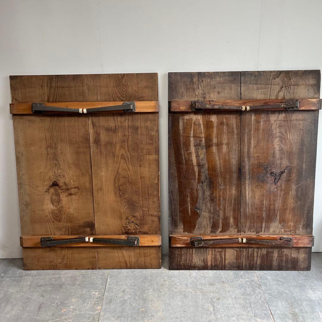 2点セット 欅 ケヤキ 折り畳みテーブル 展示台 z554