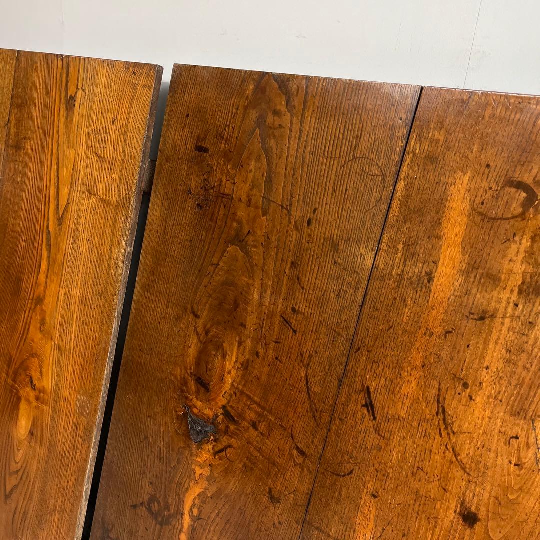 2点セット 欅 ケヤキ 折り畳みテーブル 展示台 z554