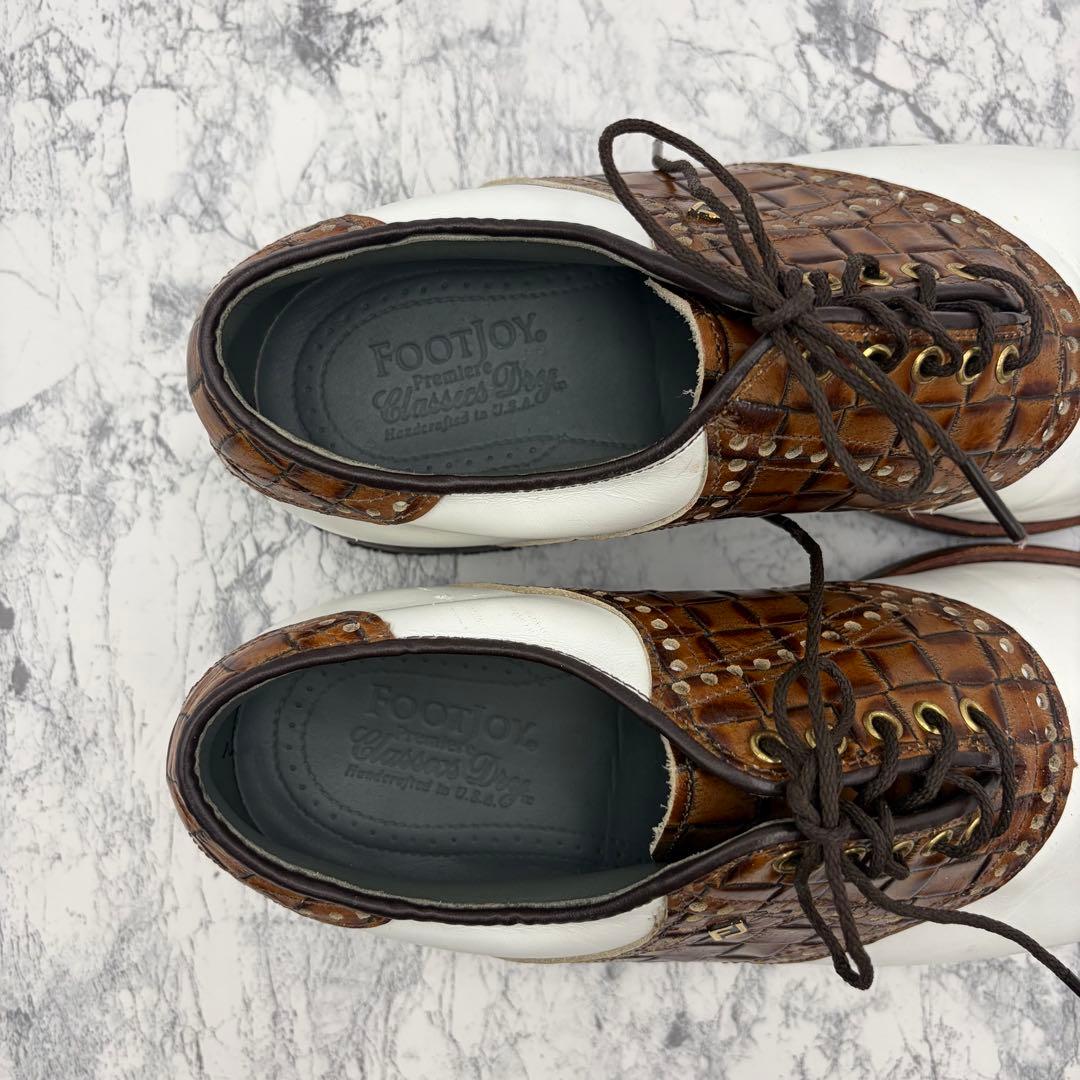 美品✨フットジョイ クラシック ドライ ゴルフシューズ 本革 25cm USA製