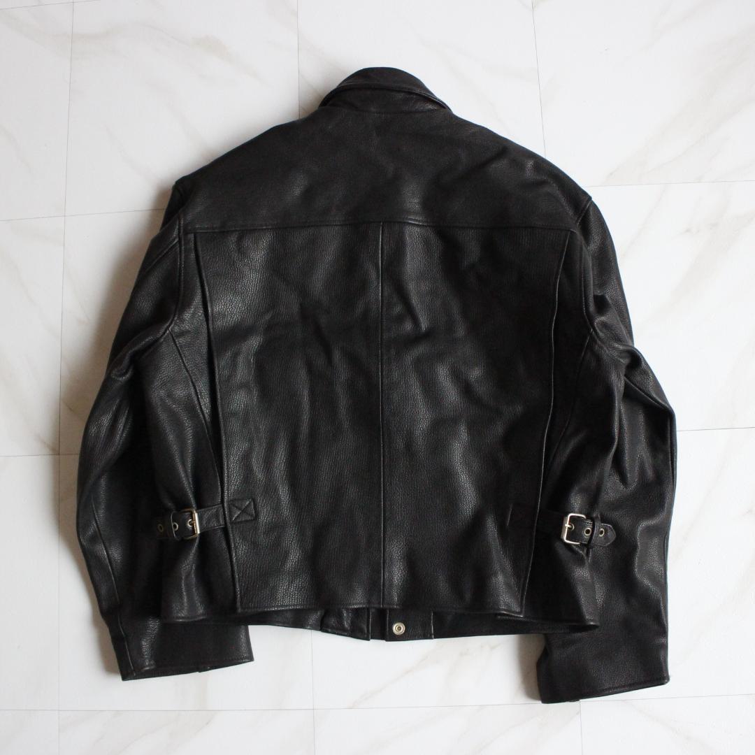 リアルレザージャケット A-2 ブラック 牛革 アジャスター