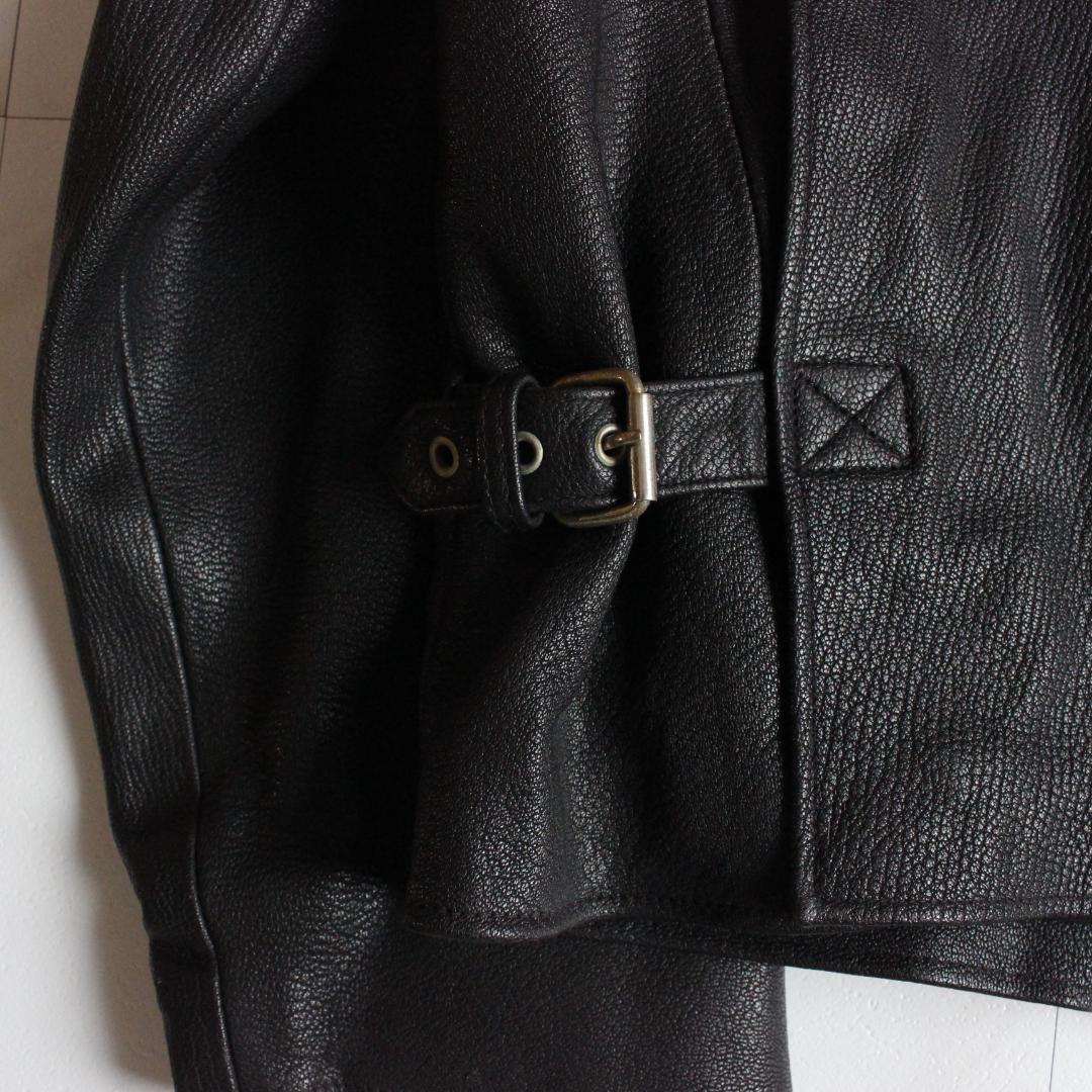 リアルレザージャケット A-2 ブラック 牛革 アジャスター