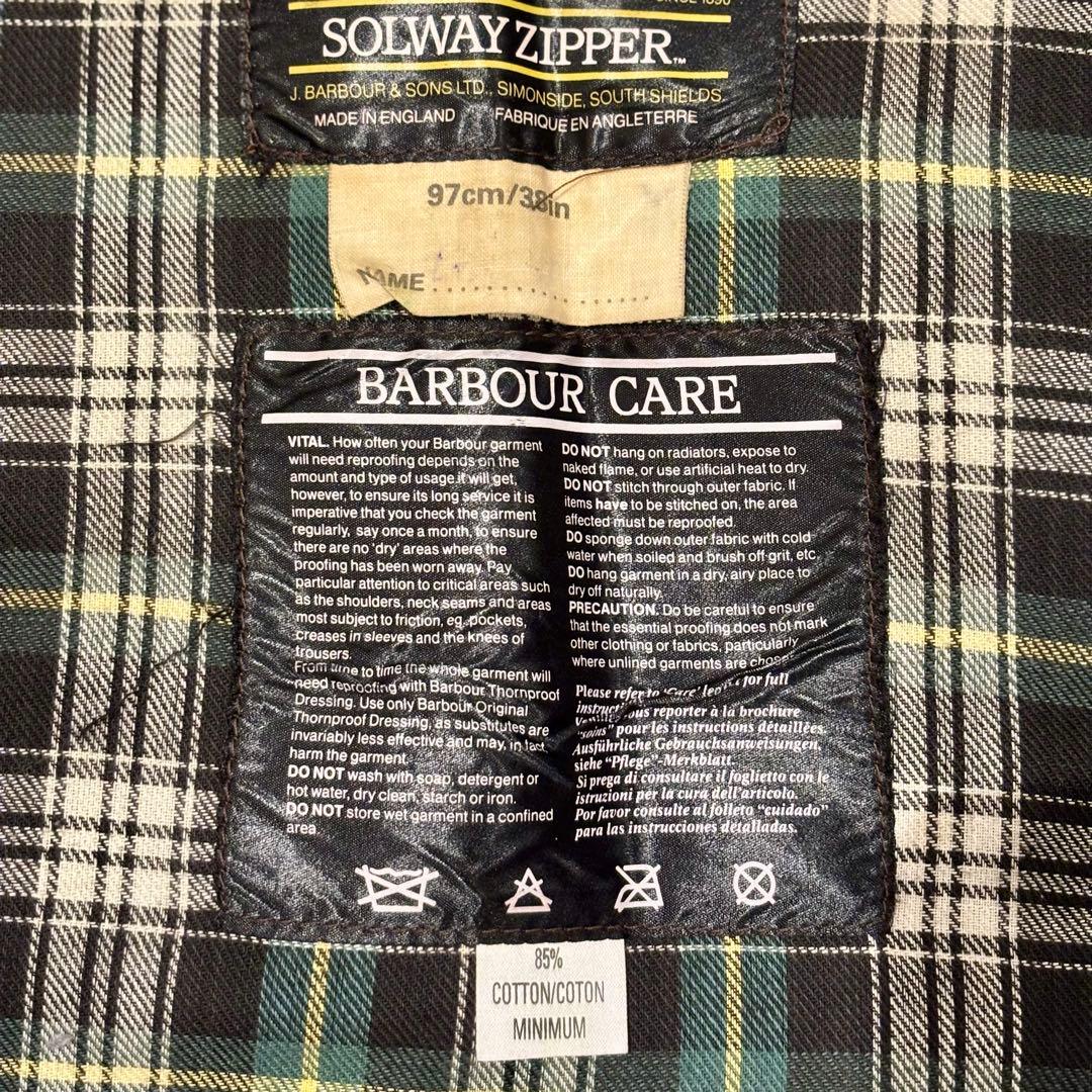 80s 1988年 Barbour Solway Zipper c38