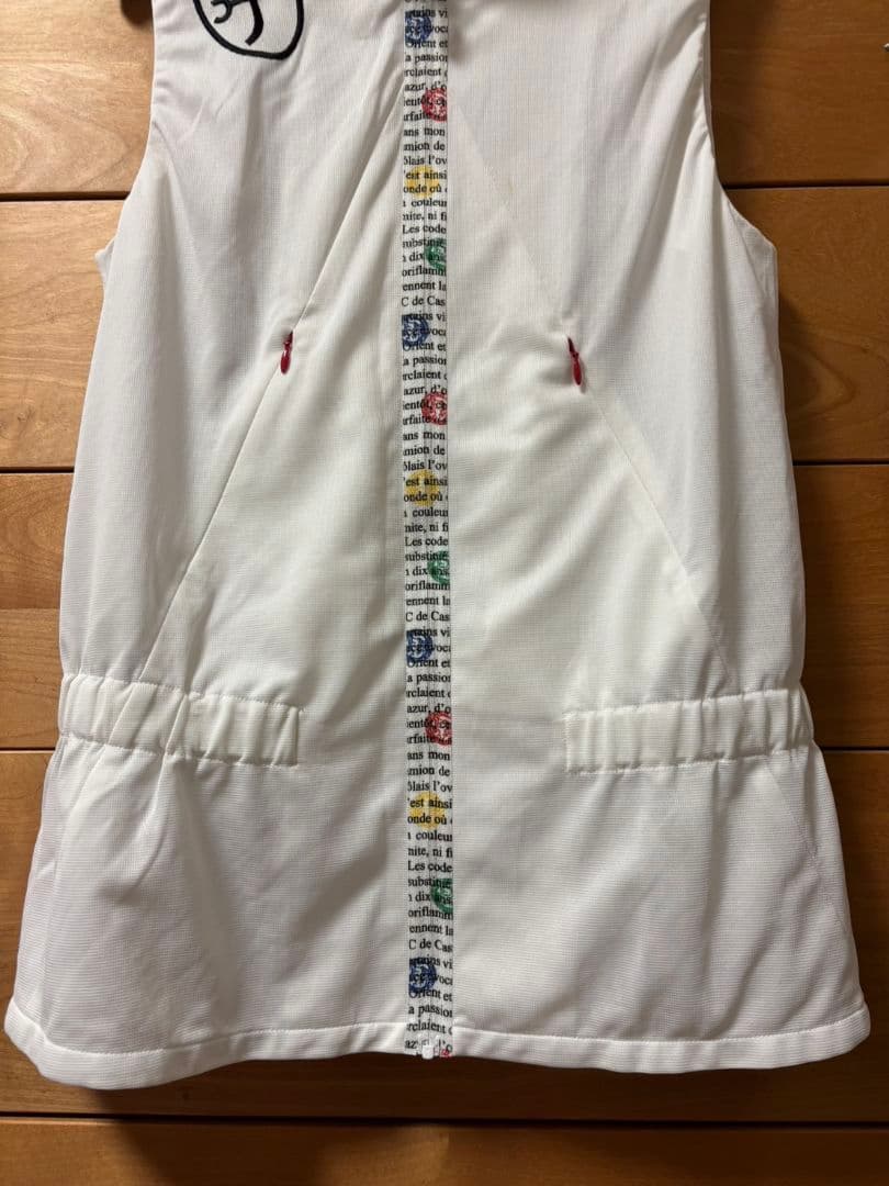 カステルバジャック　白　ベスト　ゴルフウエア　美品　サイズ40