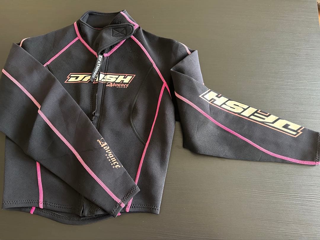 DFISH フルドライスーツ ブラック ピンク