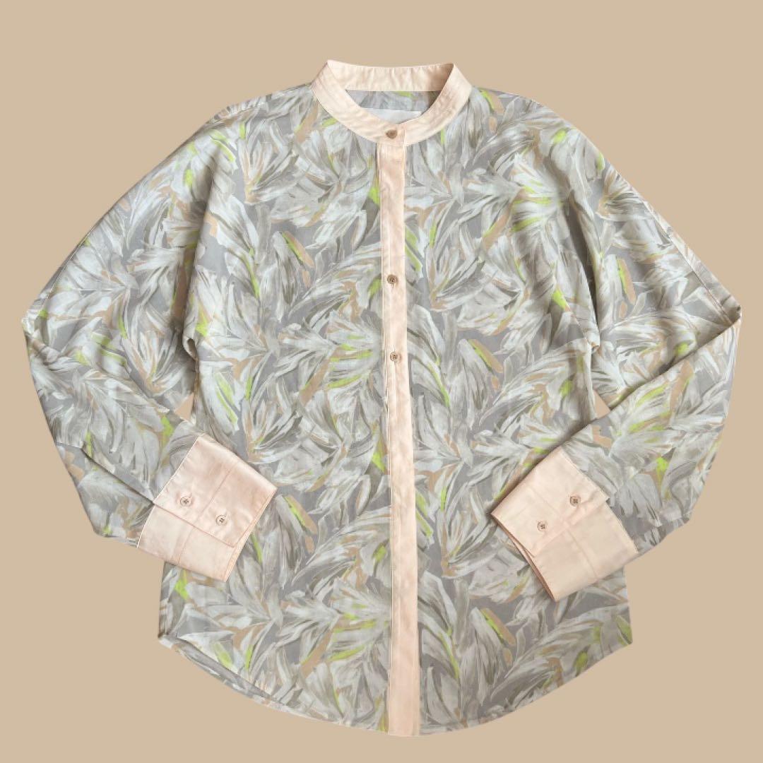 Kagaku様 TODAYFUL トゥデイフル スタンドカラー 総柄シャツ