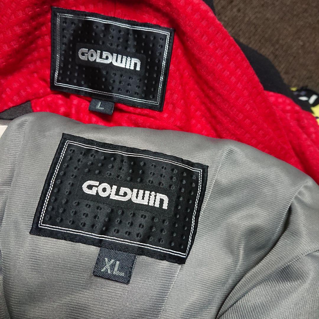 送料無料【GOLDWIN】稲妻柄上下セットアップ L/LL イエロー