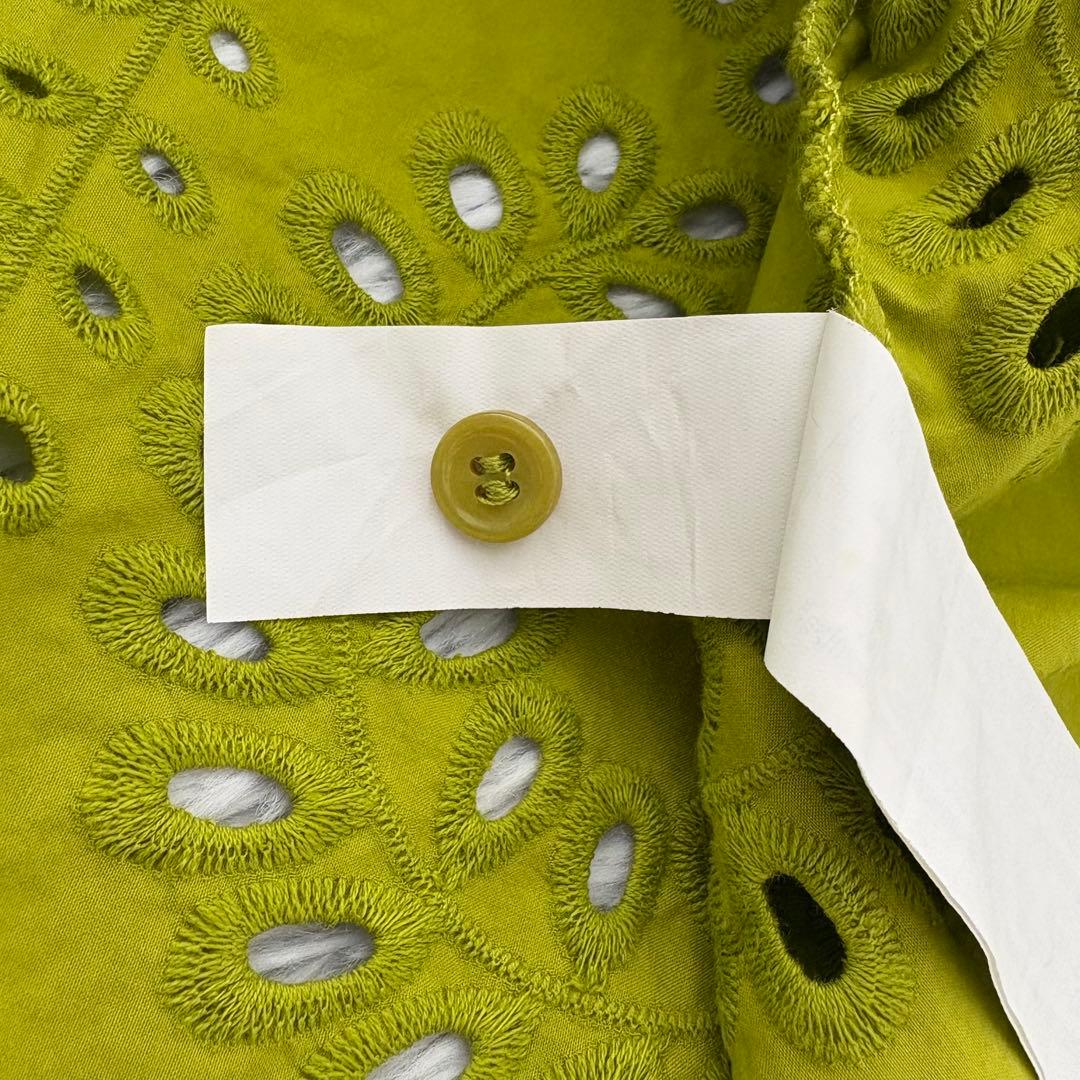 ザラ ワンピース L 大きいサイズ エンブロイダリー リボンベルト 刺繍 長袖