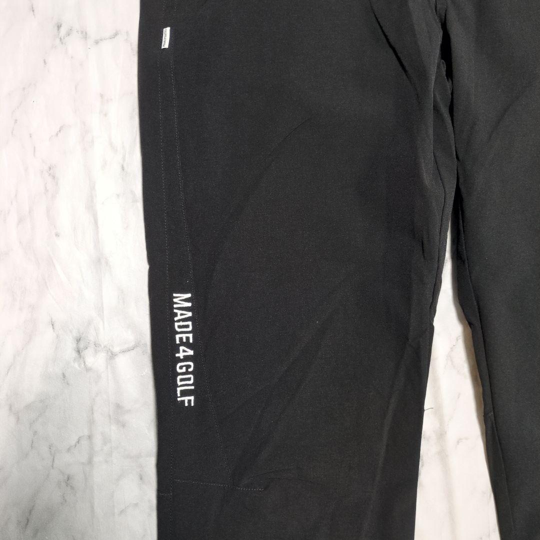 美品 パーリーゲイツ ゴルフ パンツ 黒 ブラック ロゴ PEARLY