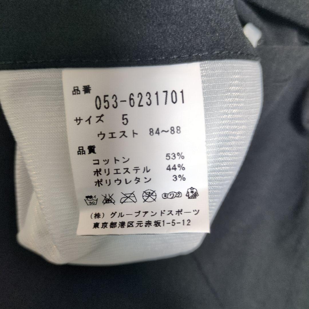 美品 パーリーゲイツ ゴルフ パンツ 黒 ブラック ロゴ PEARLY