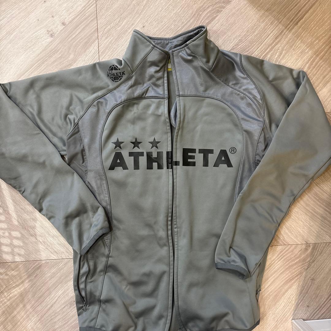 ATHLETA ジャージ上下セット M グレー　ウィンドブレーカー　ジャージ