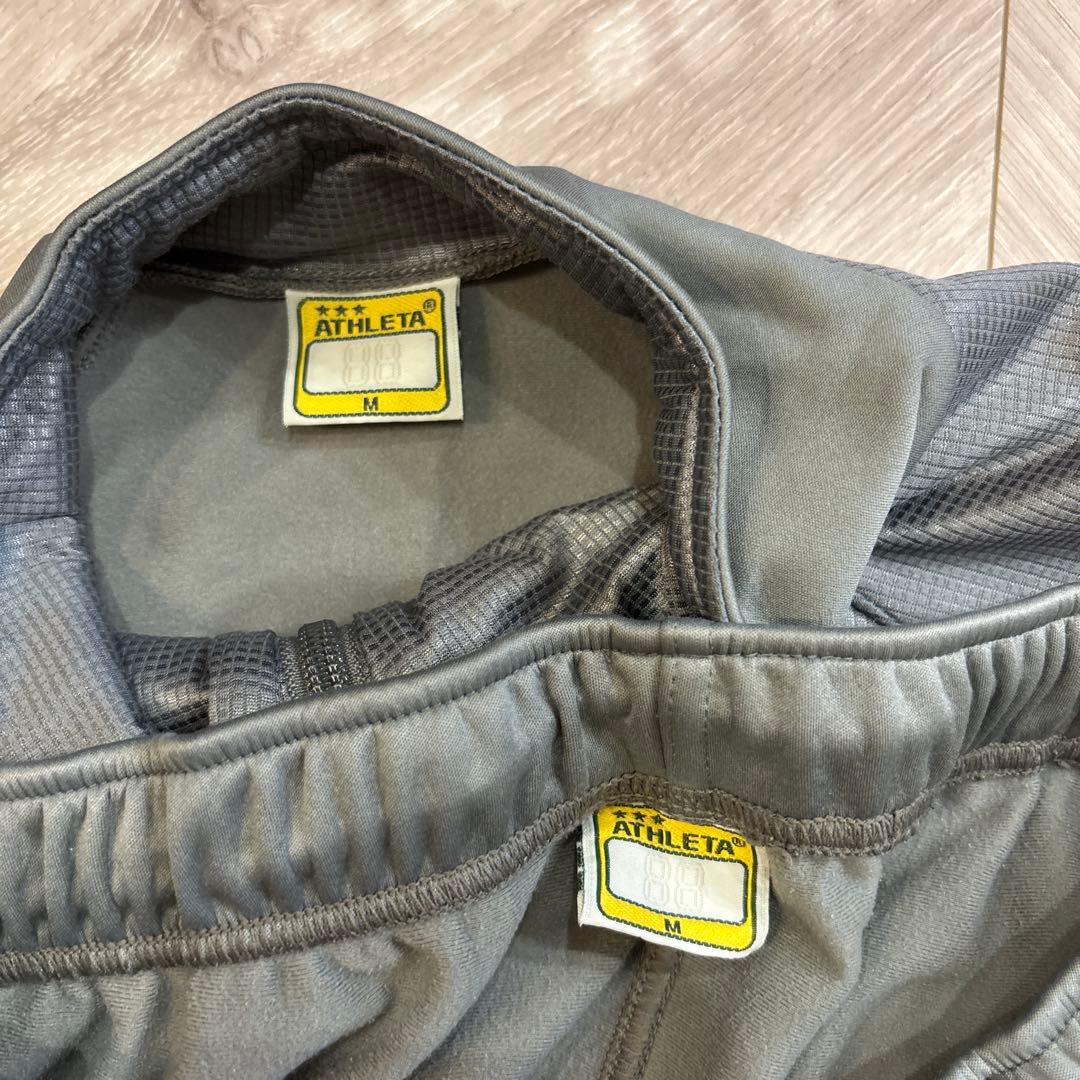 ATHLETA ジャージ上下セット M グレー　ウィンドブレーカー　ジャージ