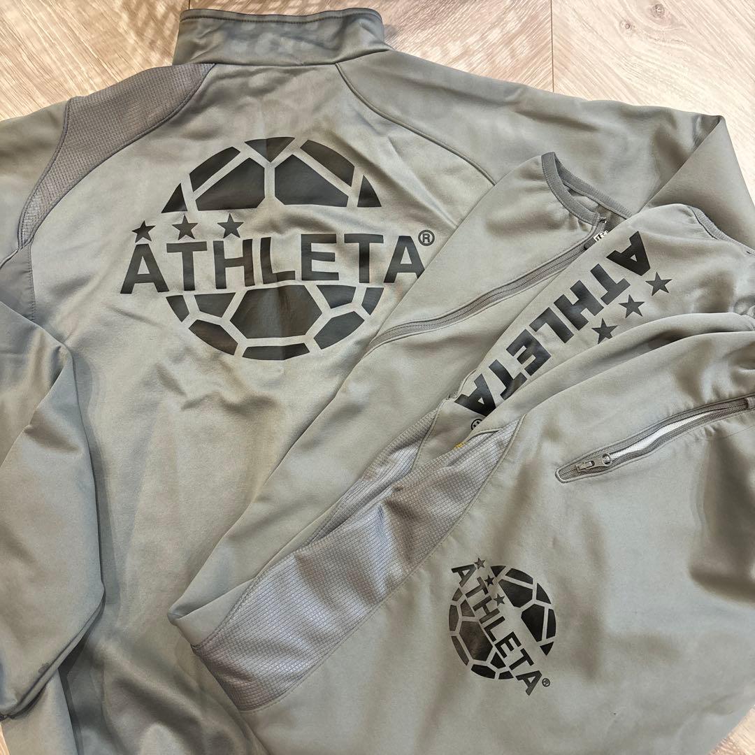 ATHLETA ジャージ上下セット M グレー　ウィンドブレーカー　ジャージ