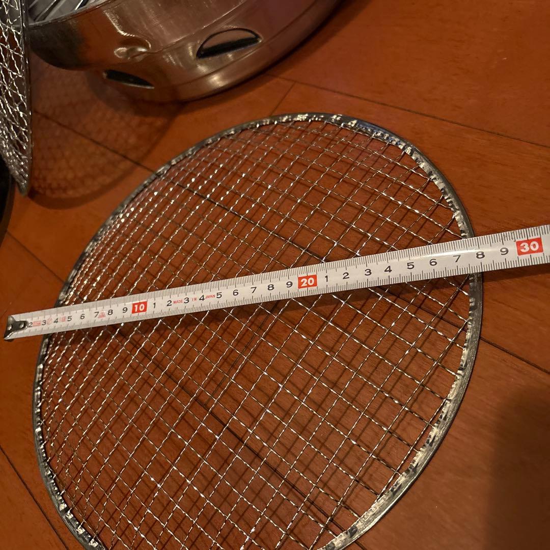 バーベキュー 焼肉 ステンレス製 持ち手付き焼き網 プレート グリル 13セット