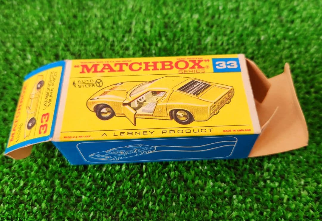 希少品・マッチボックスNo.33ランボルギーニ ミウラ P400 当時物 レトロ
