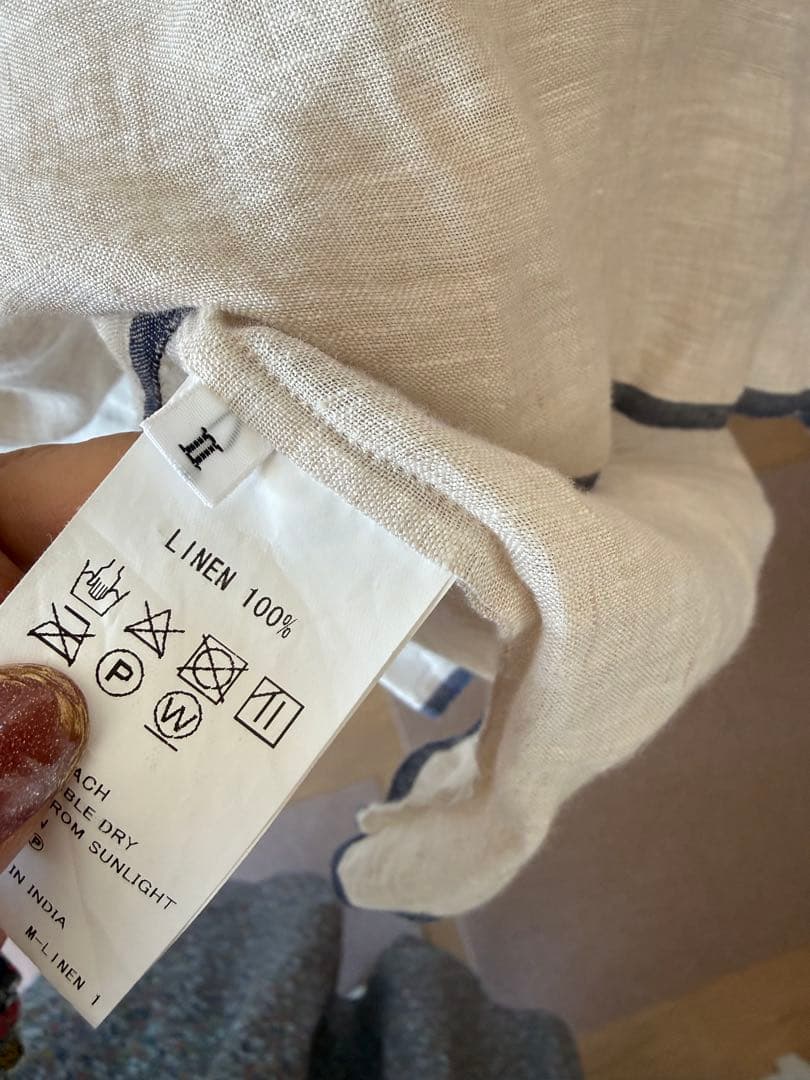 メゾンドソイルmaison de soil 春夏物リネンのロングワンピース