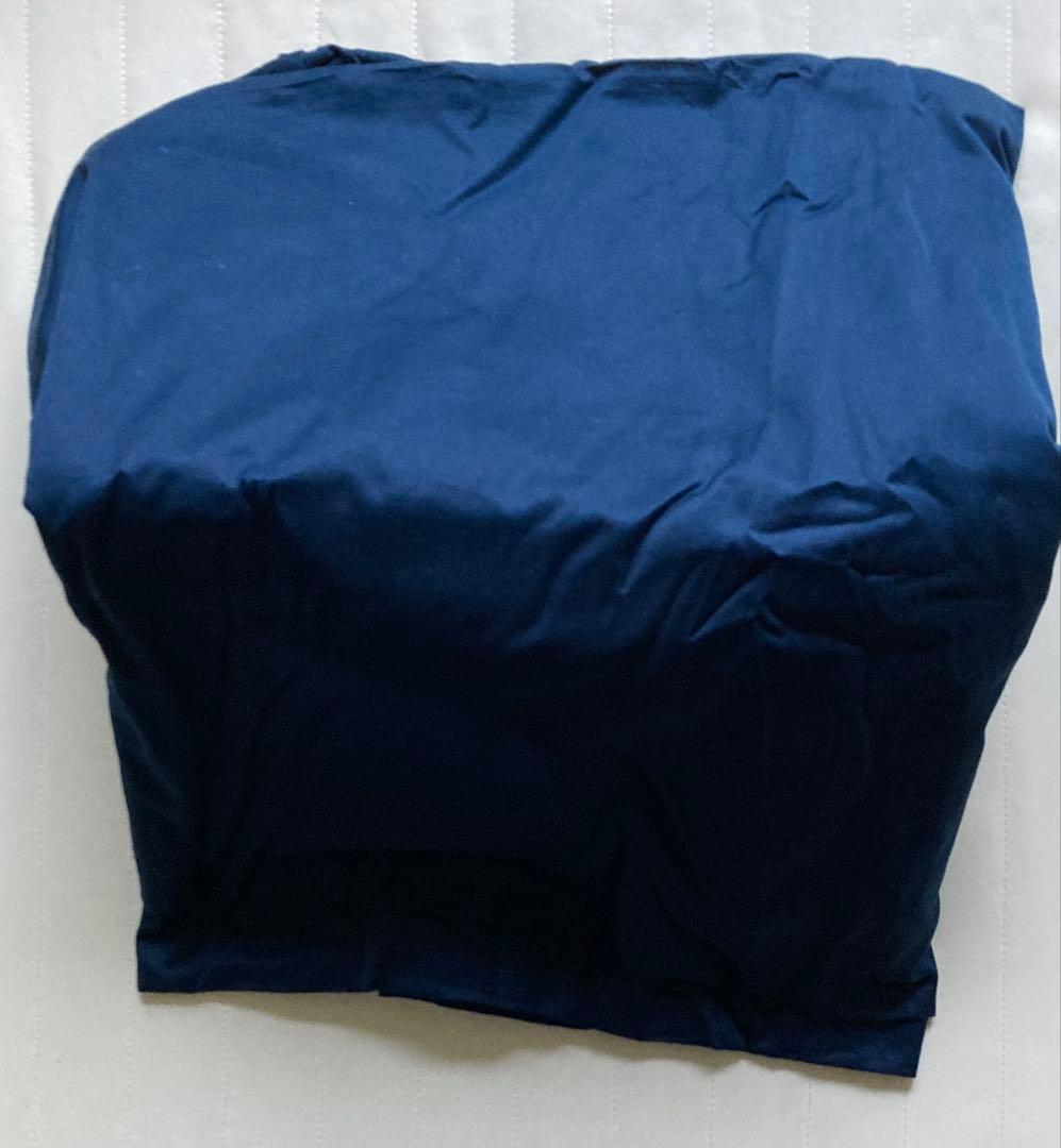 ラルフローレン ホーム ボックスシーツ ダブルサイズ ネイビー 美品