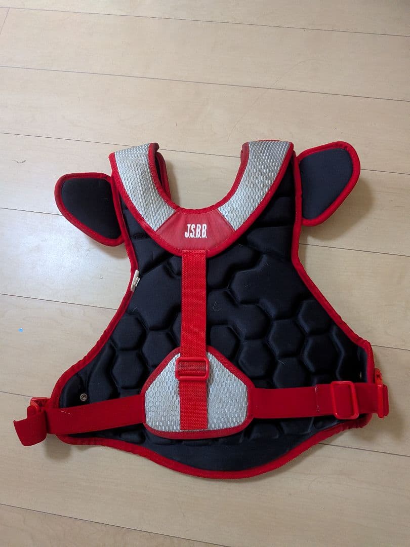 Mizuno キャッチャー用プロテクター 赤