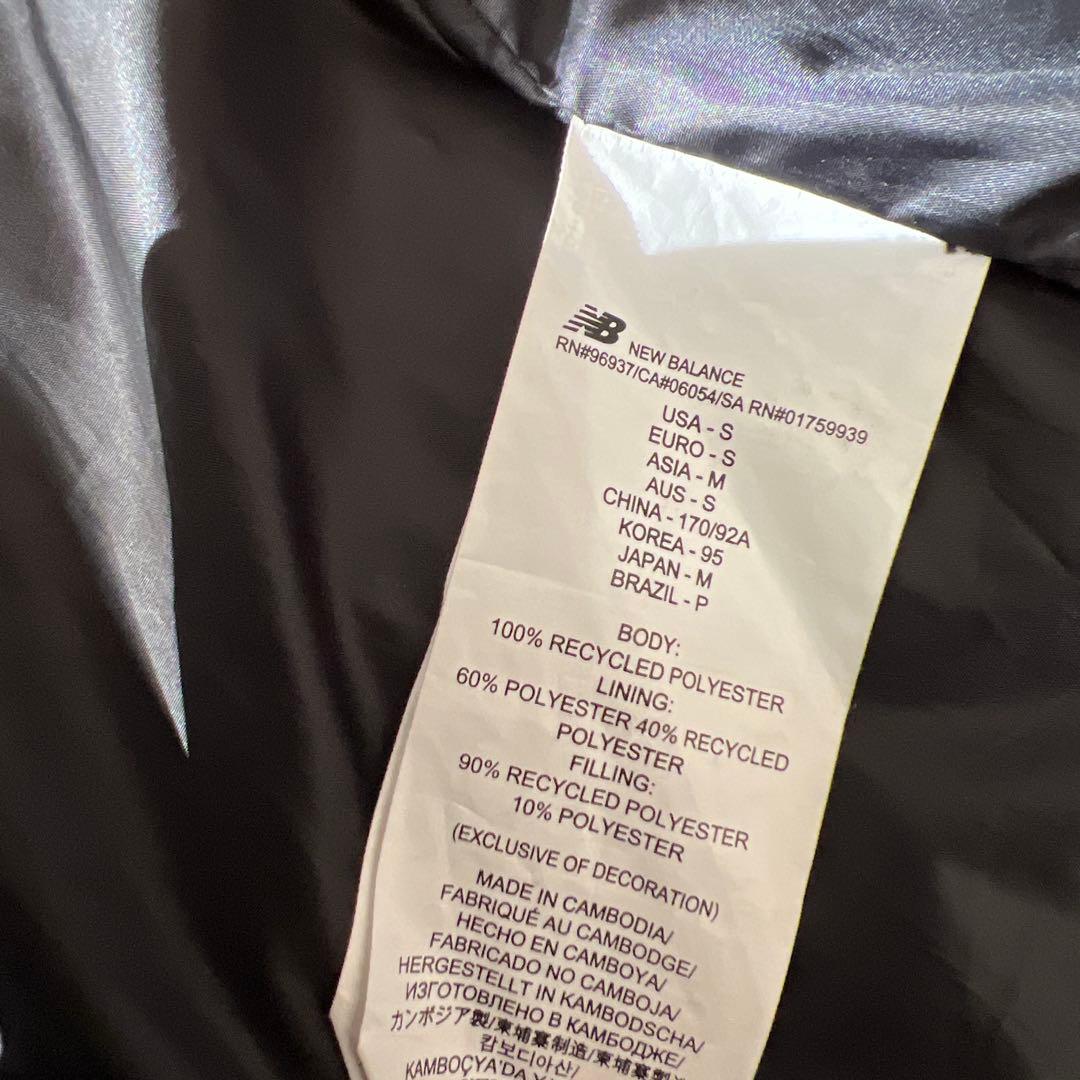 【未使用に近い極美品】【new balance】ベンチコート★Mサイズ★黒★