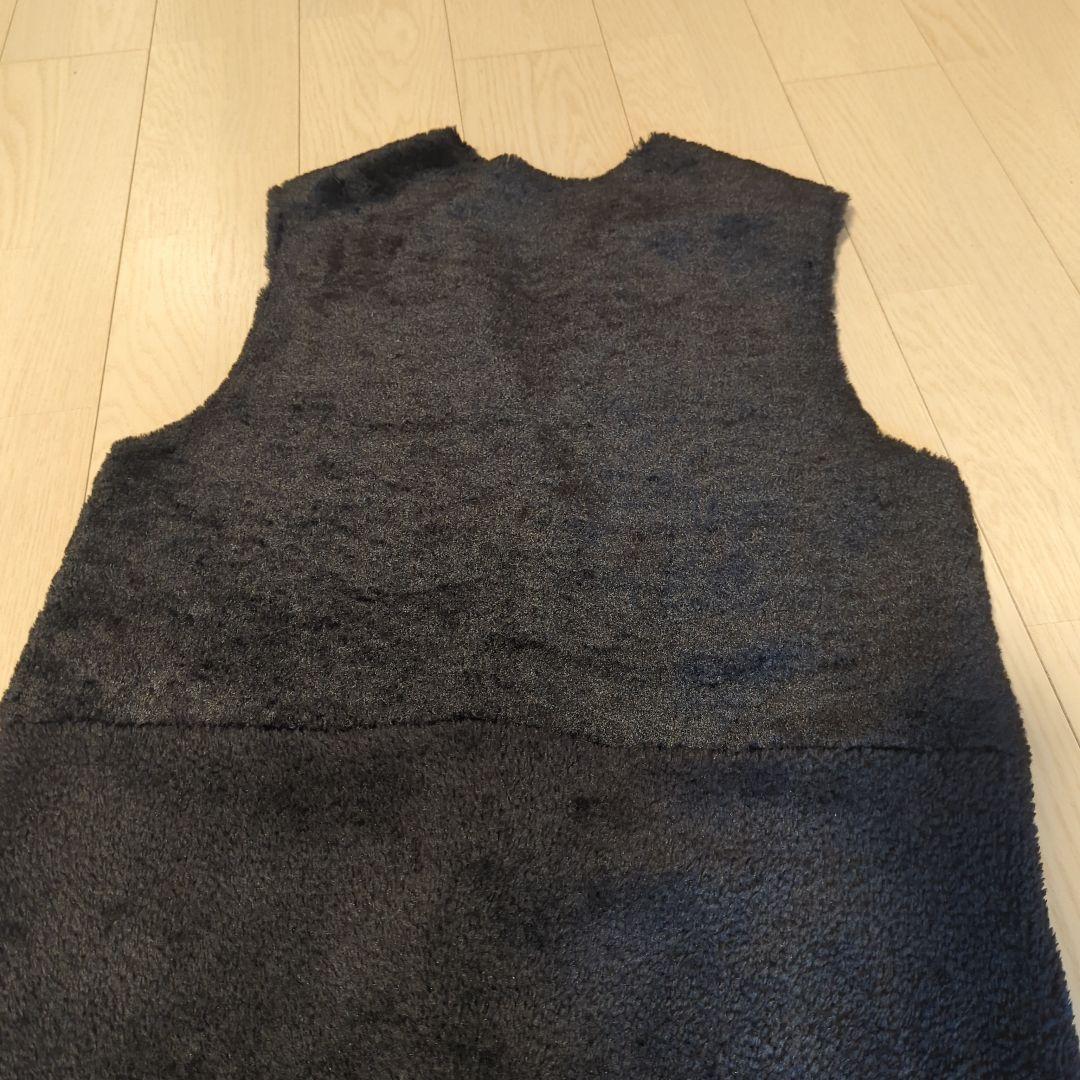 Ameri　FABRIC BLOCKING LONG BOA VEST