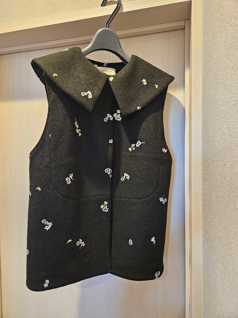 ドノバン　フローレットジレ　ブラック　2way　ブーケデザイン　Aライン