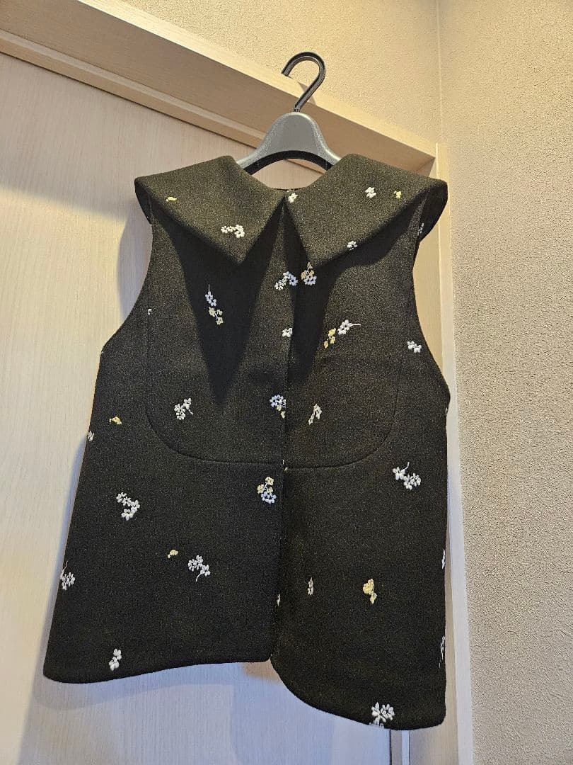 ドノバン　フローレットジレ　ブラック　2way　ブーケデザイン　Aライン