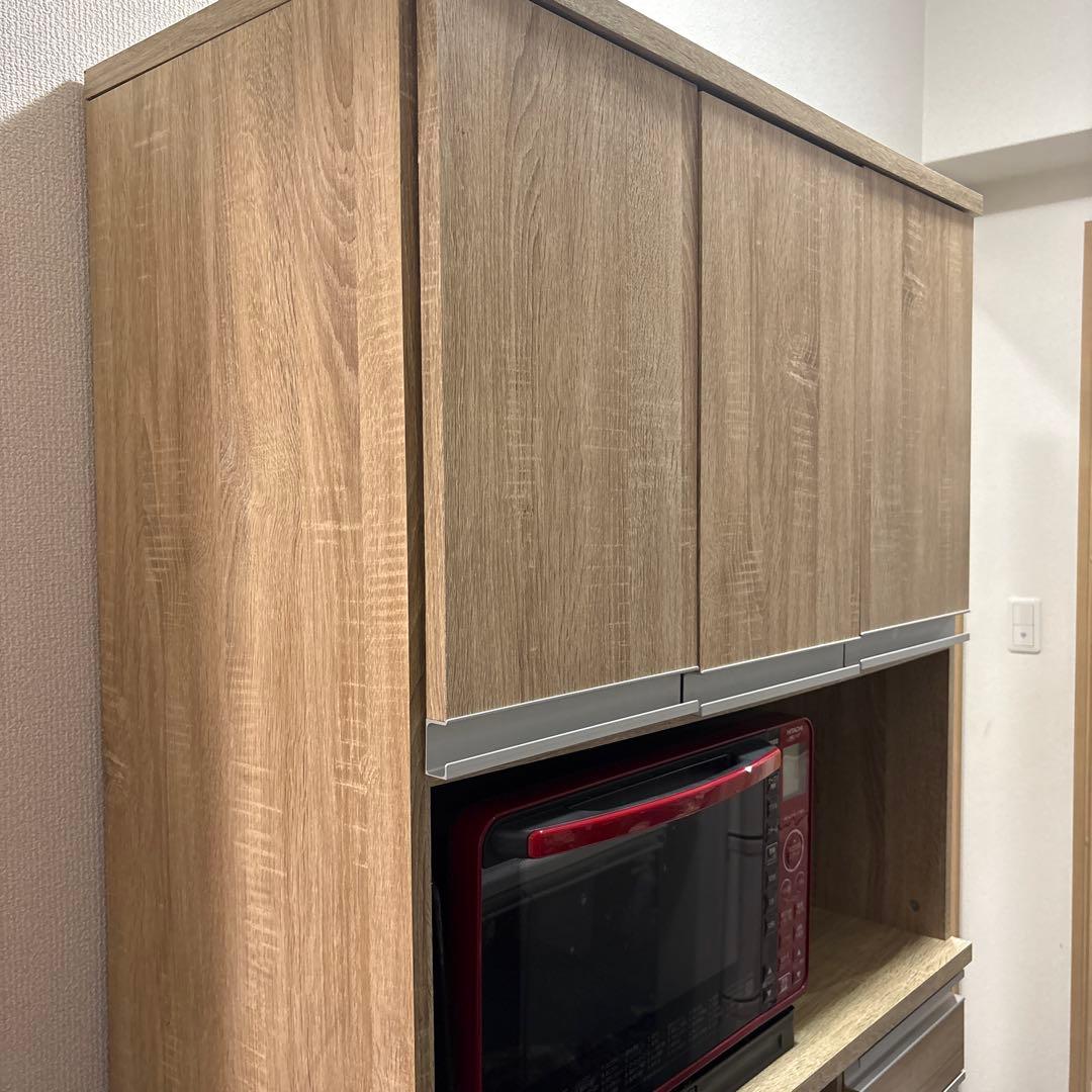 【送料込】値下げ⭐︎LOWYA 食器棚 コンセント付き 幅90cm