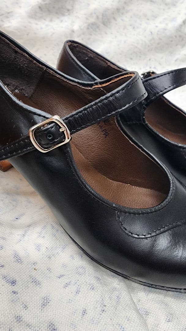 Senovilla フラメンコシューズ 黒新品　35(1/2)