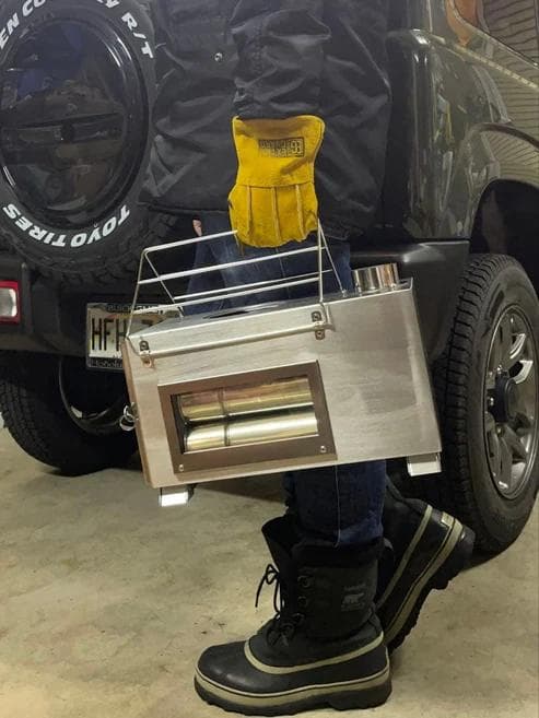 NORTH BASE 三面窓付 多機能薪ストーブ 小型（新品）